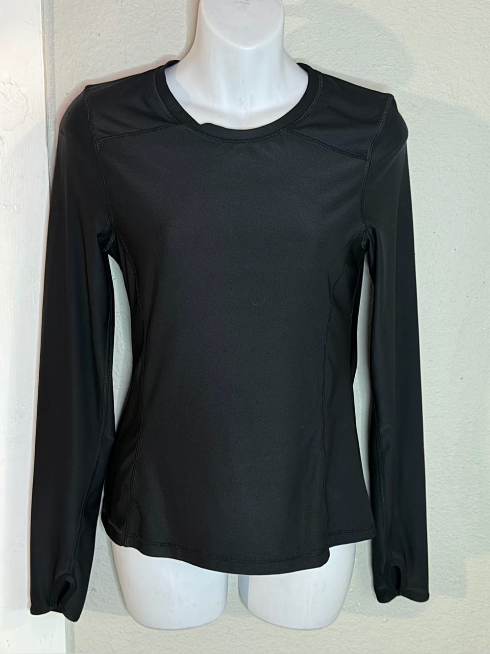Reactivate Black Performance Athletic Long Sleeve Top Women XS